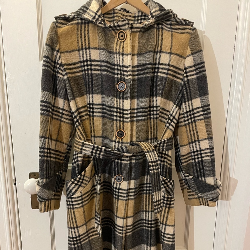 Vintage 1970’s Plaid Wool Coat